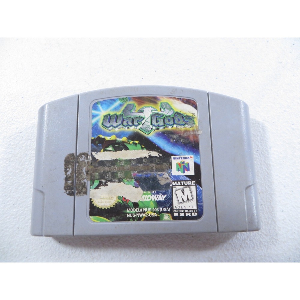 War Gods Nintendo 64 N64 1997‎ Cartridge Only TESTED WORKING